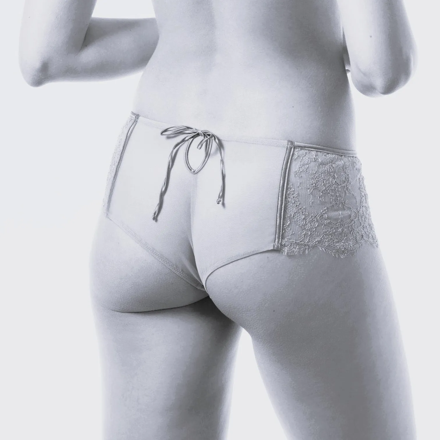 Valery Prestige Silk & Lace Shorts