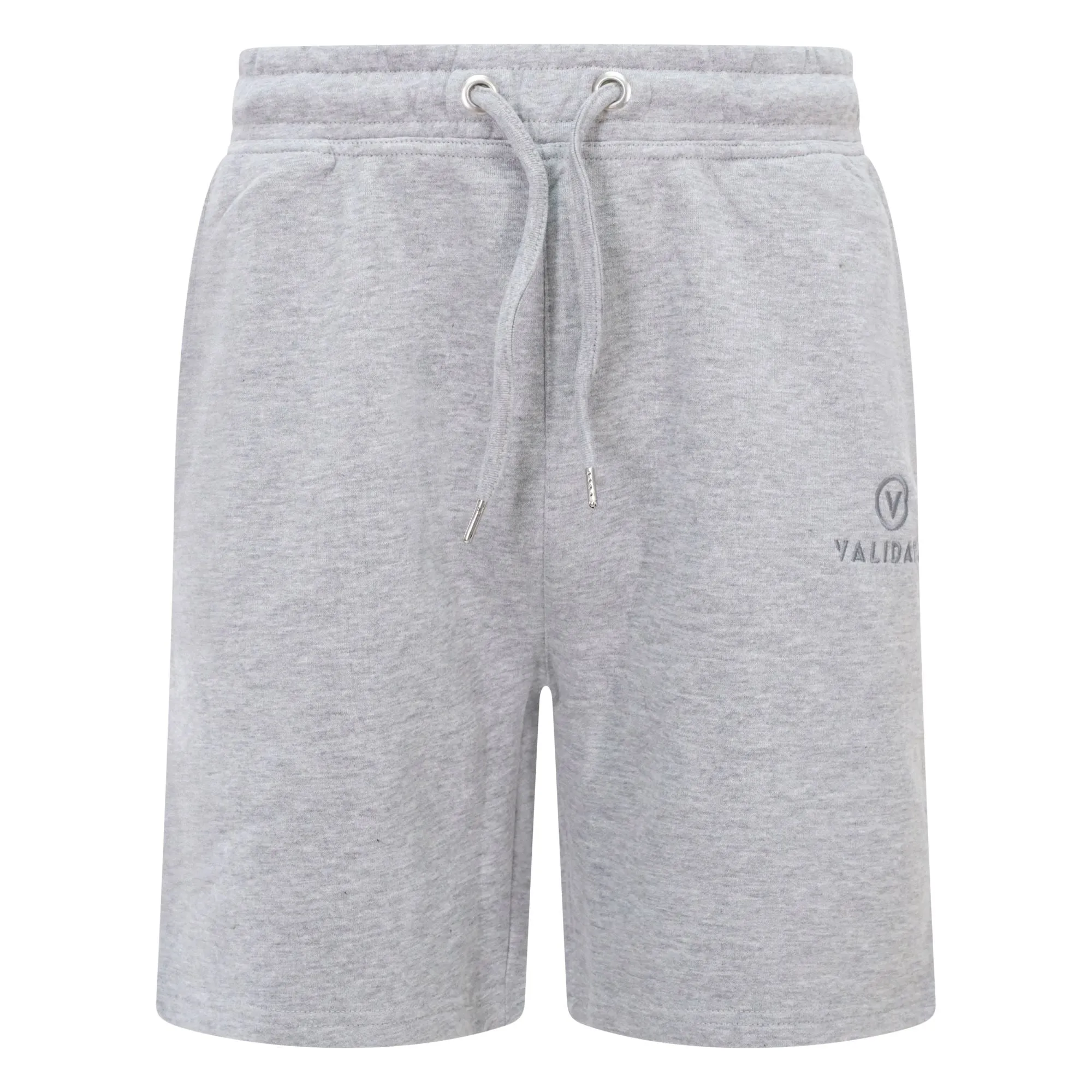 Validate Core Essentials Men's Stack Logo Shorts Heather Grey
