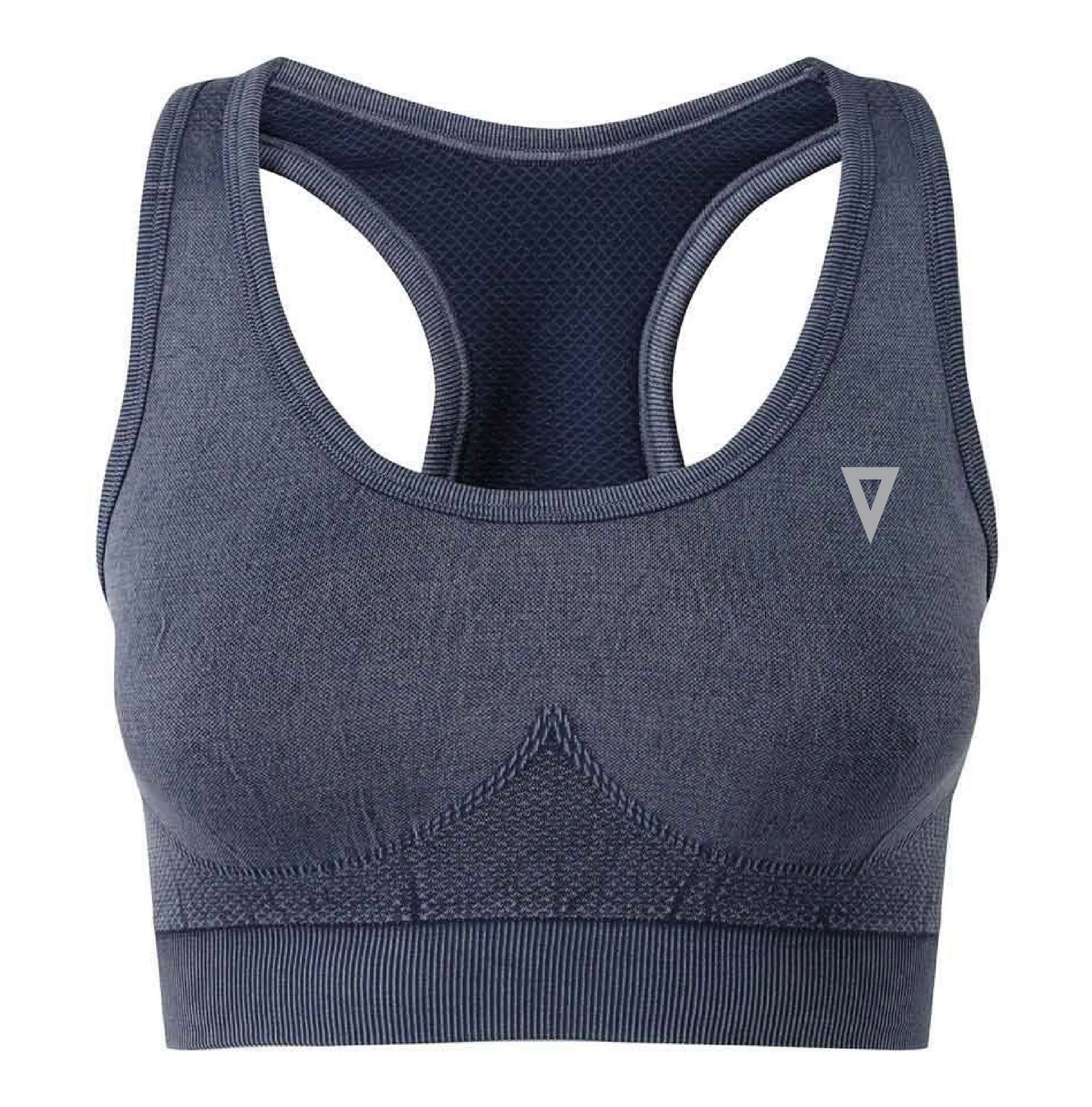 Validate Seamless Sculpt Sports Bra Denim Blue