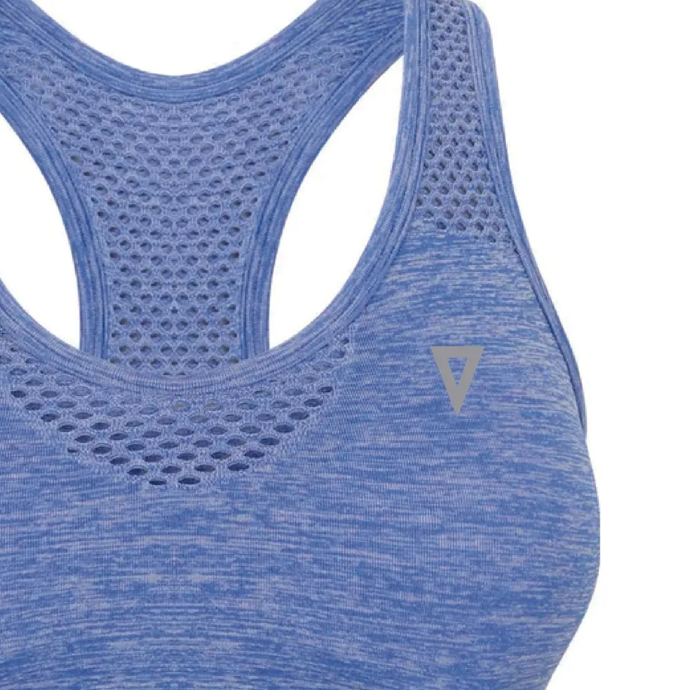 Validate Seamless Sports Bra Blue Marl
