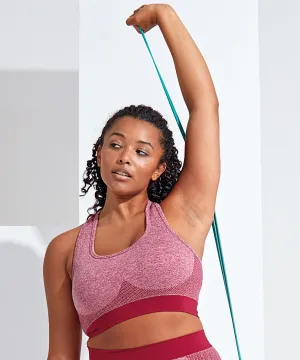 Validate Womens Pink Marl Sports Bra