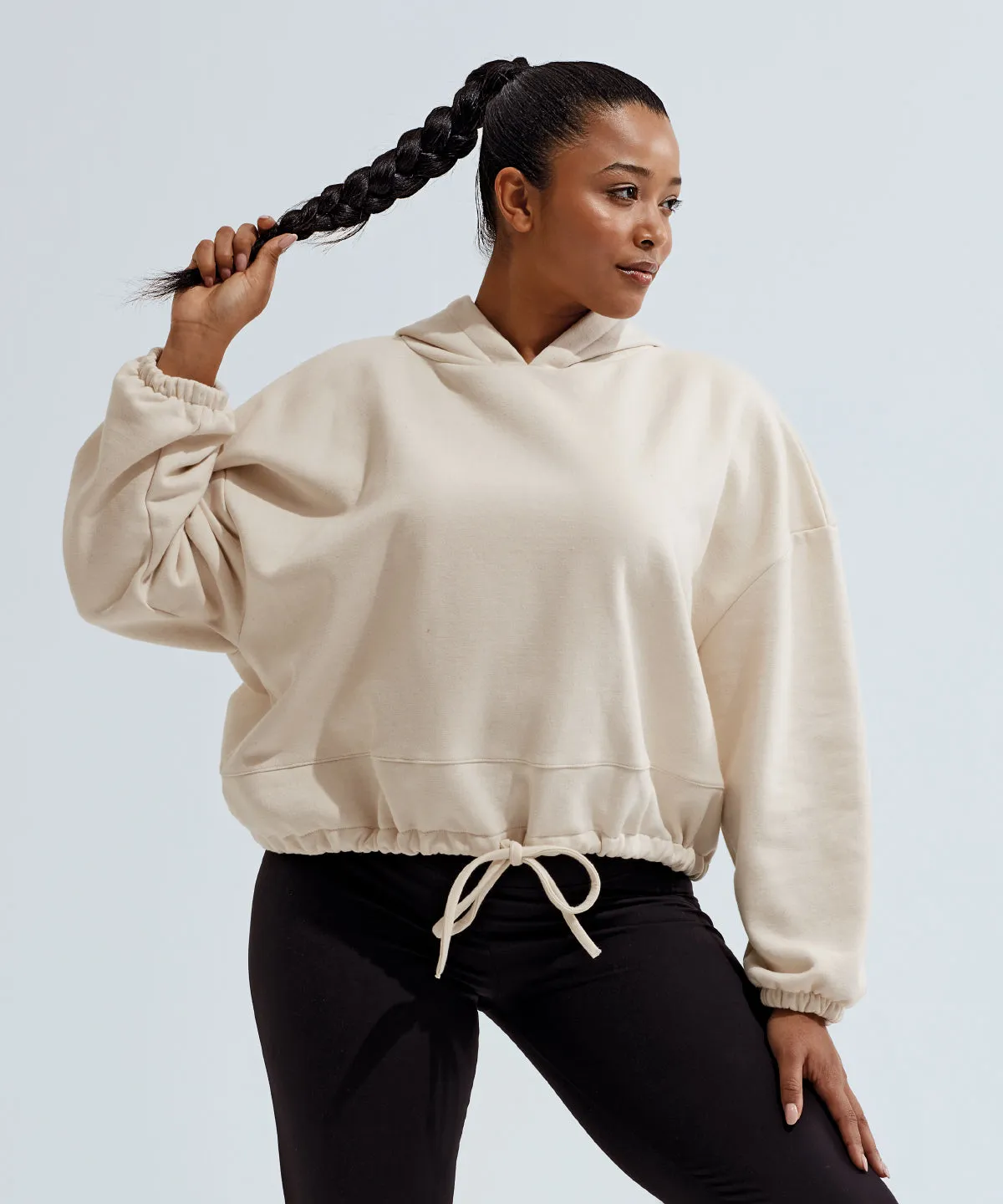 Validate Women's Tri Dri Cropped Hoody White