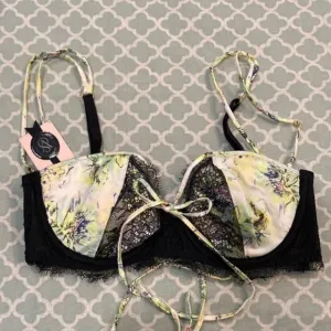 Victoria’s Secret Designer Floral Silk Balconet 32C NWT