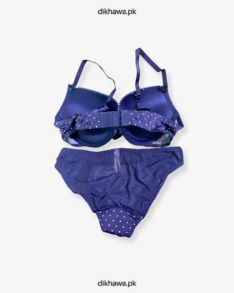 Victoria's Secret - Pushup Bra Panty Set - Polka Dotted Seamless Bra- 2021