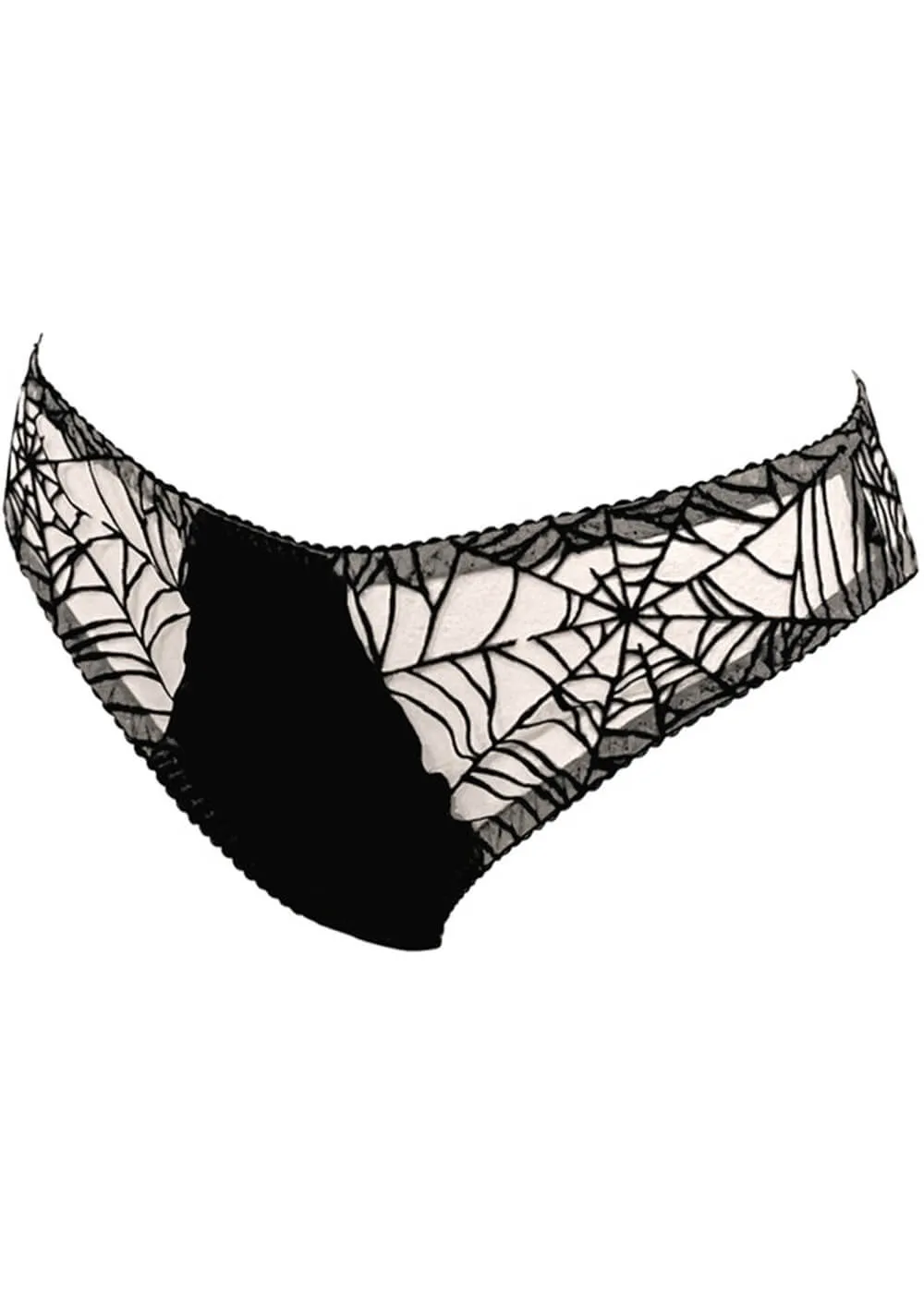 Videnoir Spiderweb Brief Nude Black