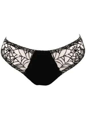 Videnoir Spiderweb Brief Nude Black
