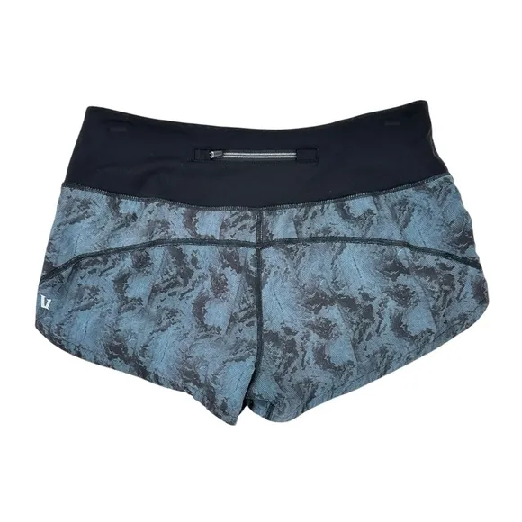 Vuori Black &amp; Blue Printed Active Shorts sz XS