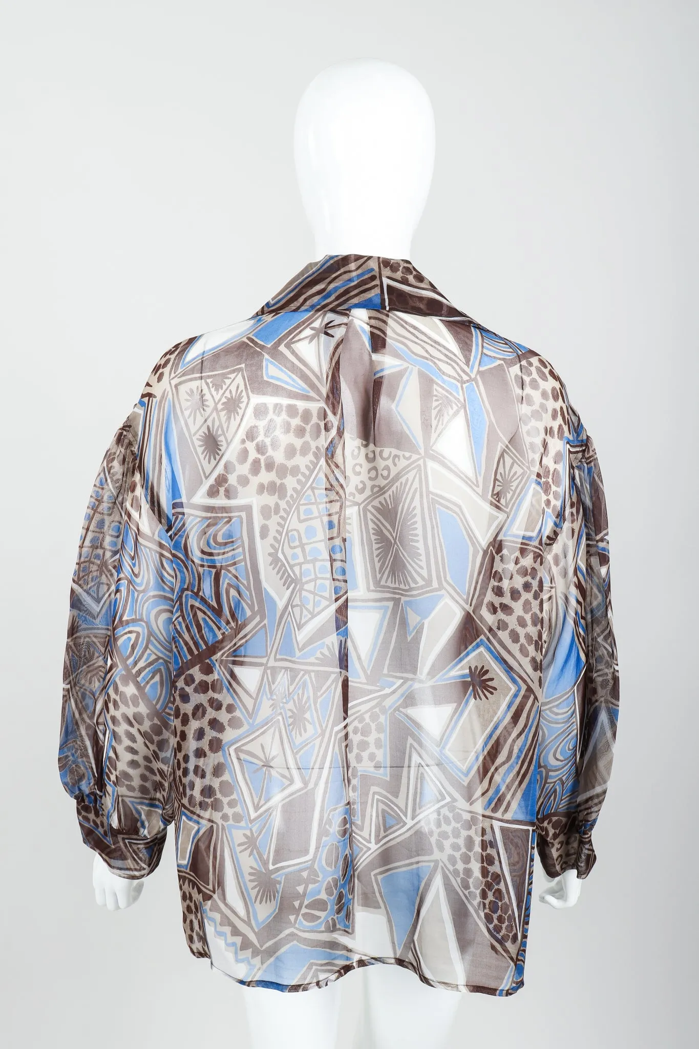 Wax Print Organza Blouse