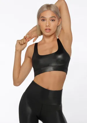 Wet Look Sports Bra