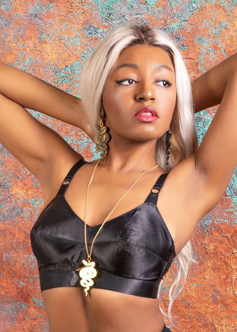 What Katie Did Maitresse Satin Bullet Bra Black