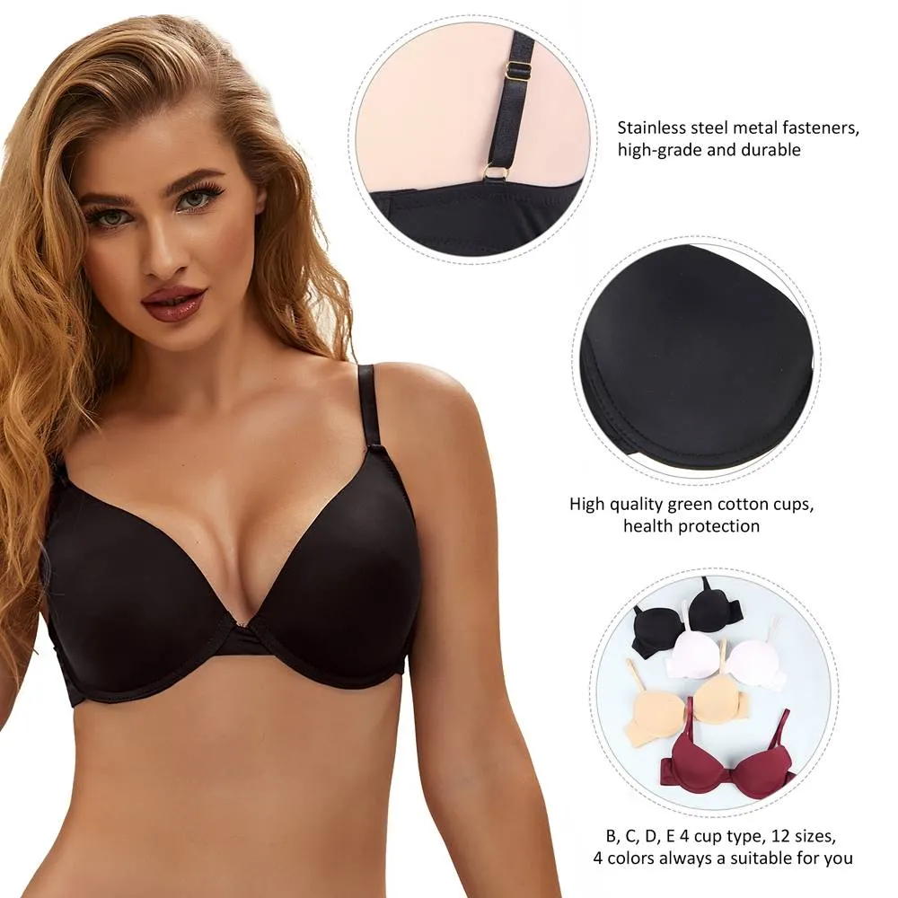 White & Black & Beige & Wine Red High quality smooth basic comfort T-shirt bra Egypt