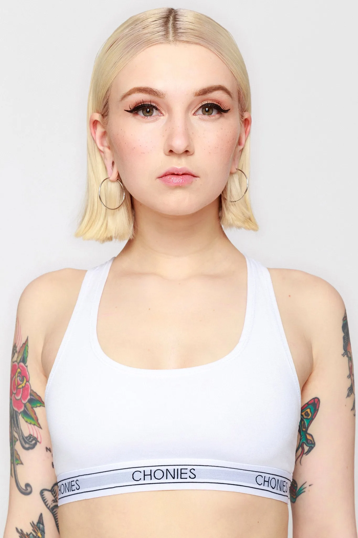 White Sports Bra
