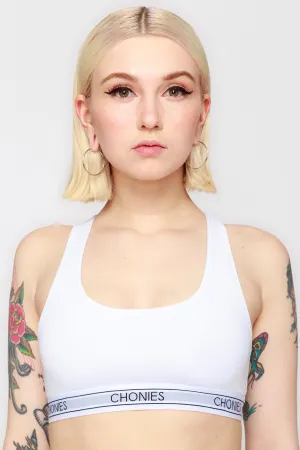 White Sports Bra