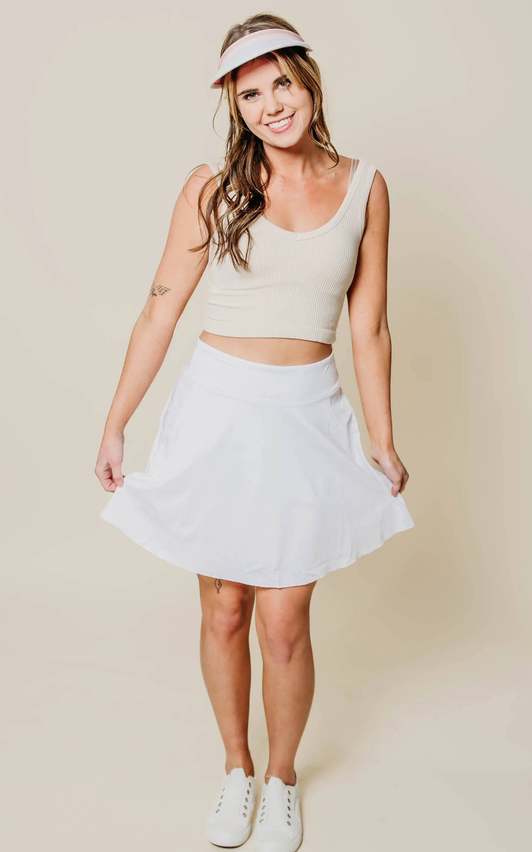 White Sports Skirt - Final Sale