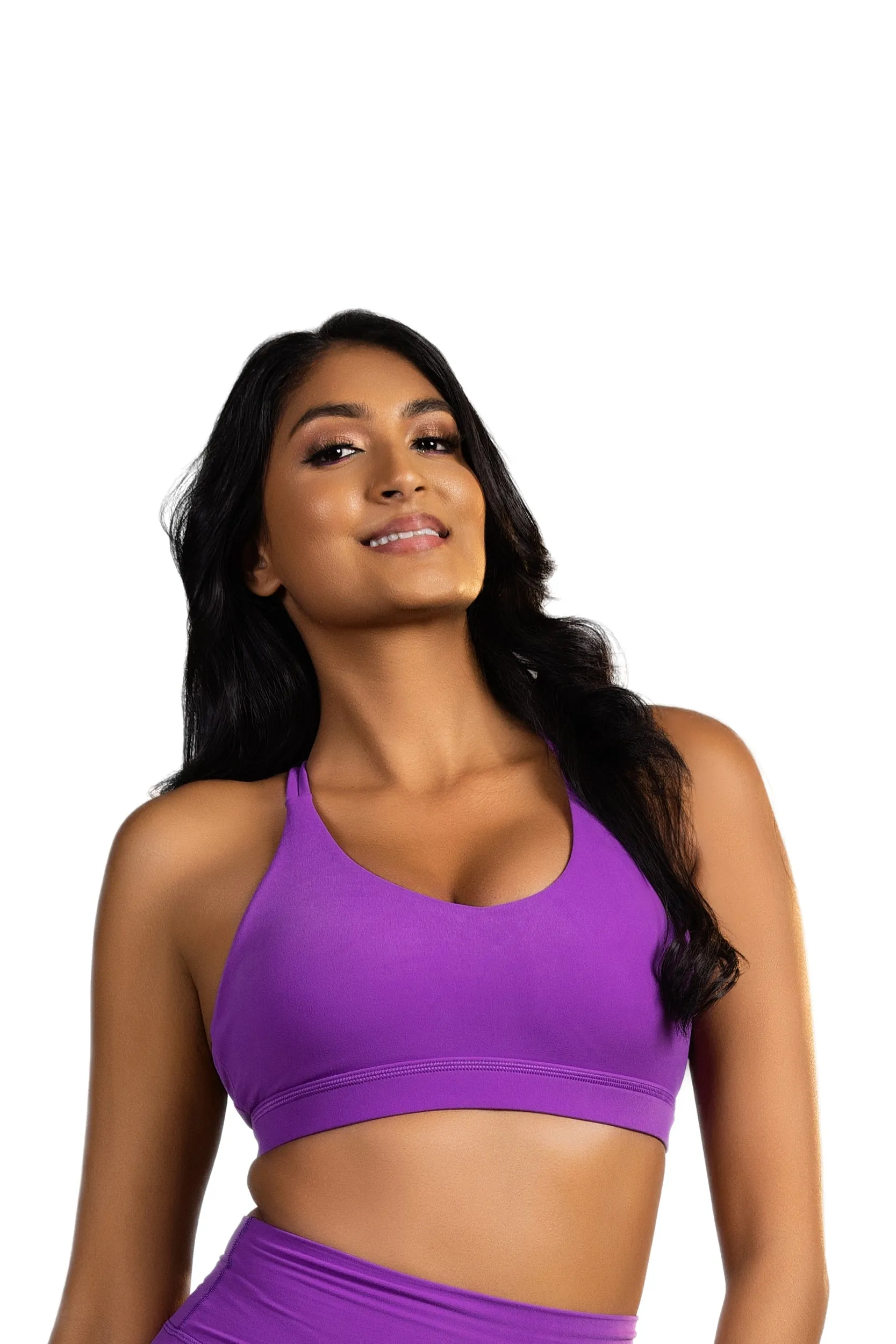 Wisteria Sport Bra - Purple