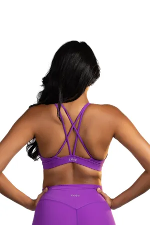 Wisteria Sport Bra - Purple