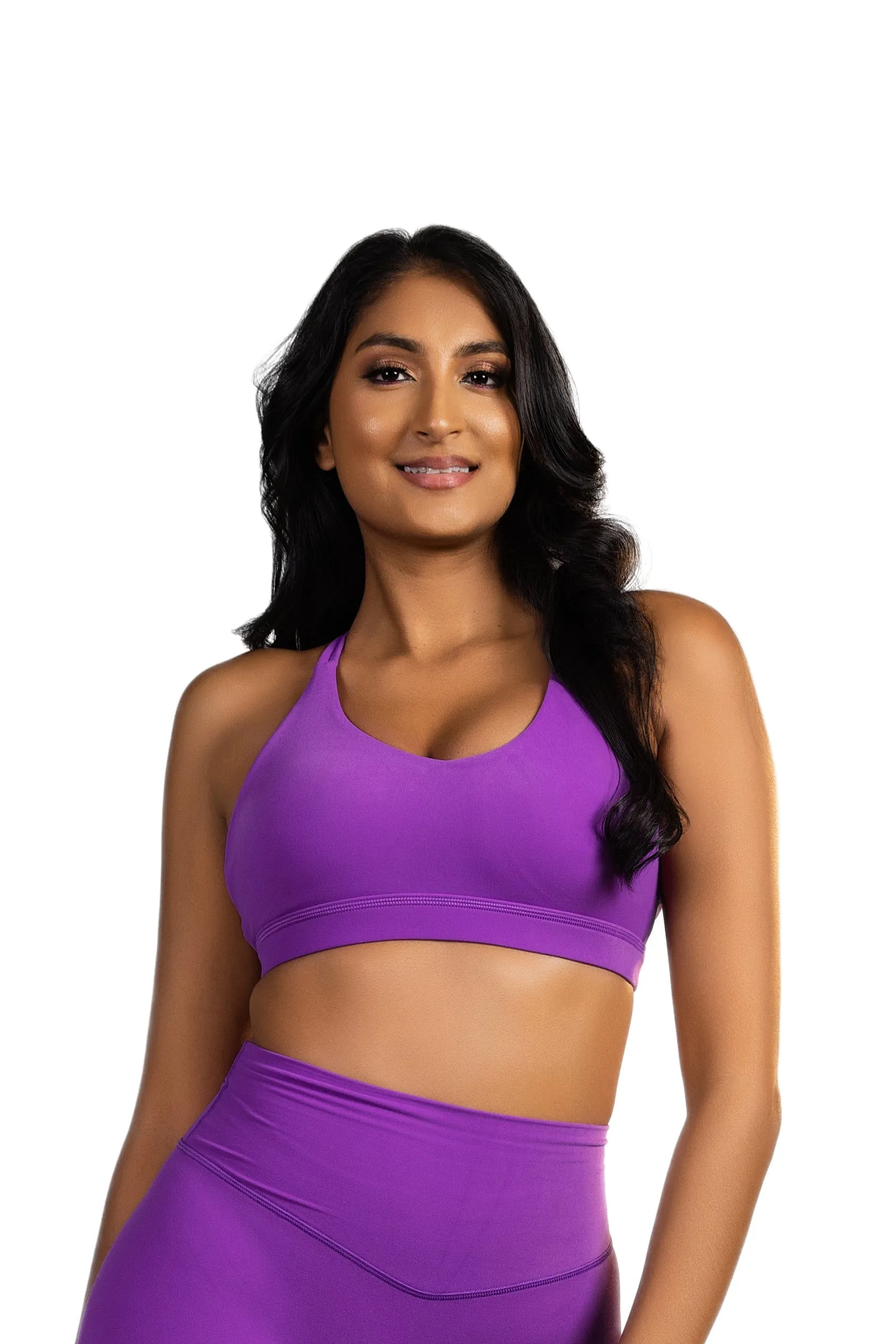 Wisteria Sport Bra - Purple