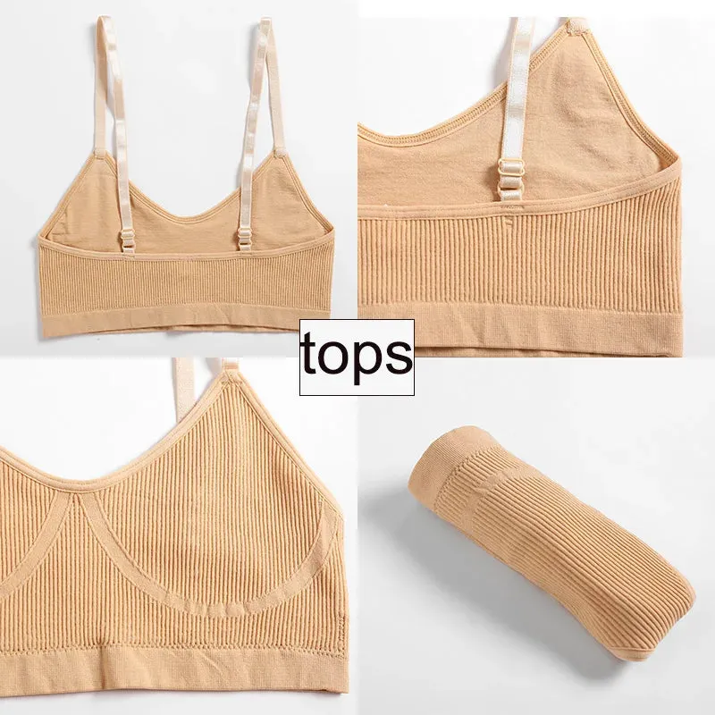 Women Bra Set Panties Sexy Push Up Bralette Sports Lingerie S-XL