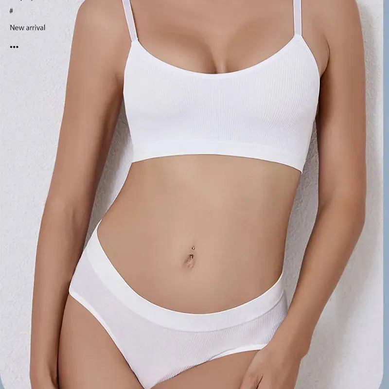 Women Bra Set Panties Sexy Push Up Bralette Sports Lingerie S-XL