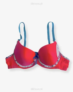 Women Push Up Underwire Smoothing Bra - Hot Pink - 678