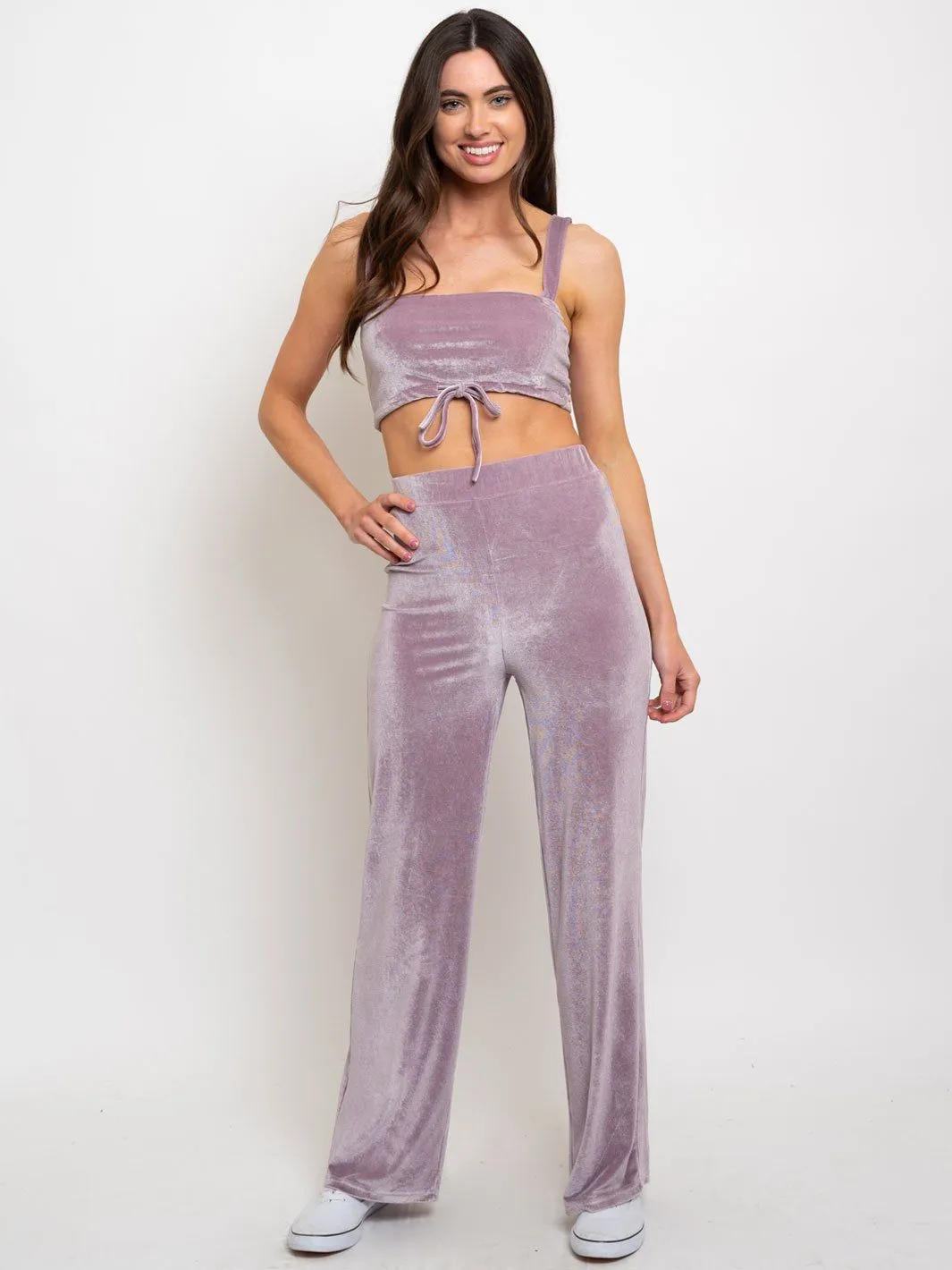 WOMEN'S 2PC. CROP TOP SET