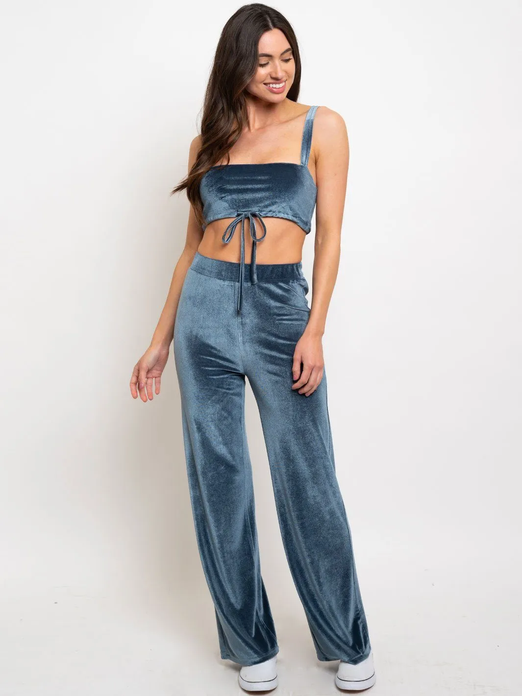 WOMEN'S 2PC. CROP TOP SET