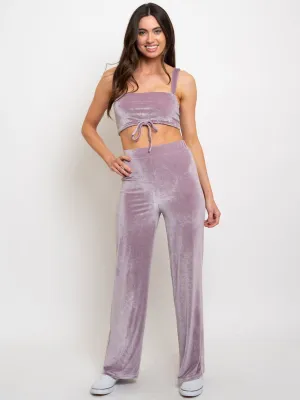 WOMEN'S 2PC. CROP TOP SET