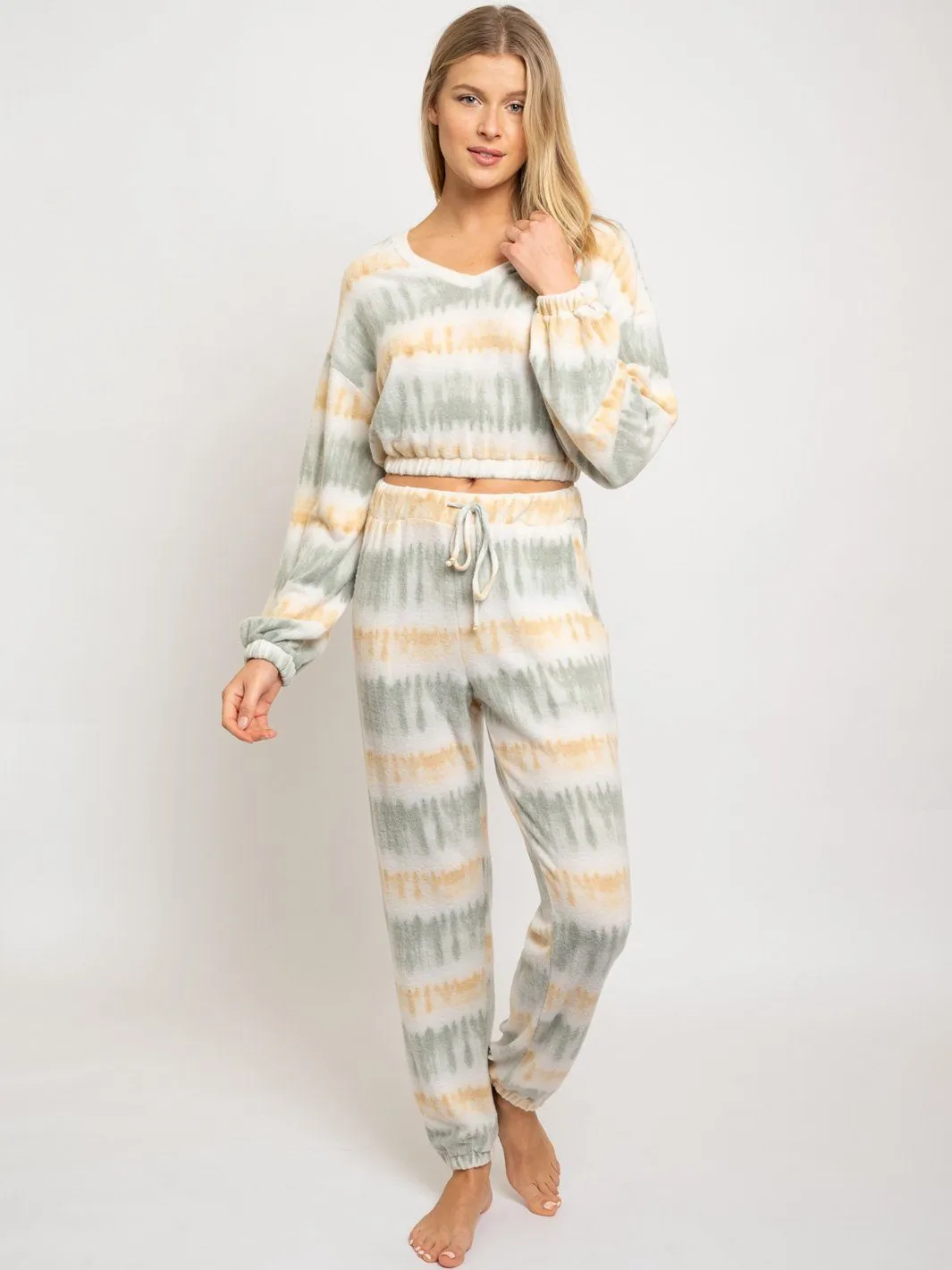 WOMEN'S 2PC. LOUNGE WEAR TIE DYE SET