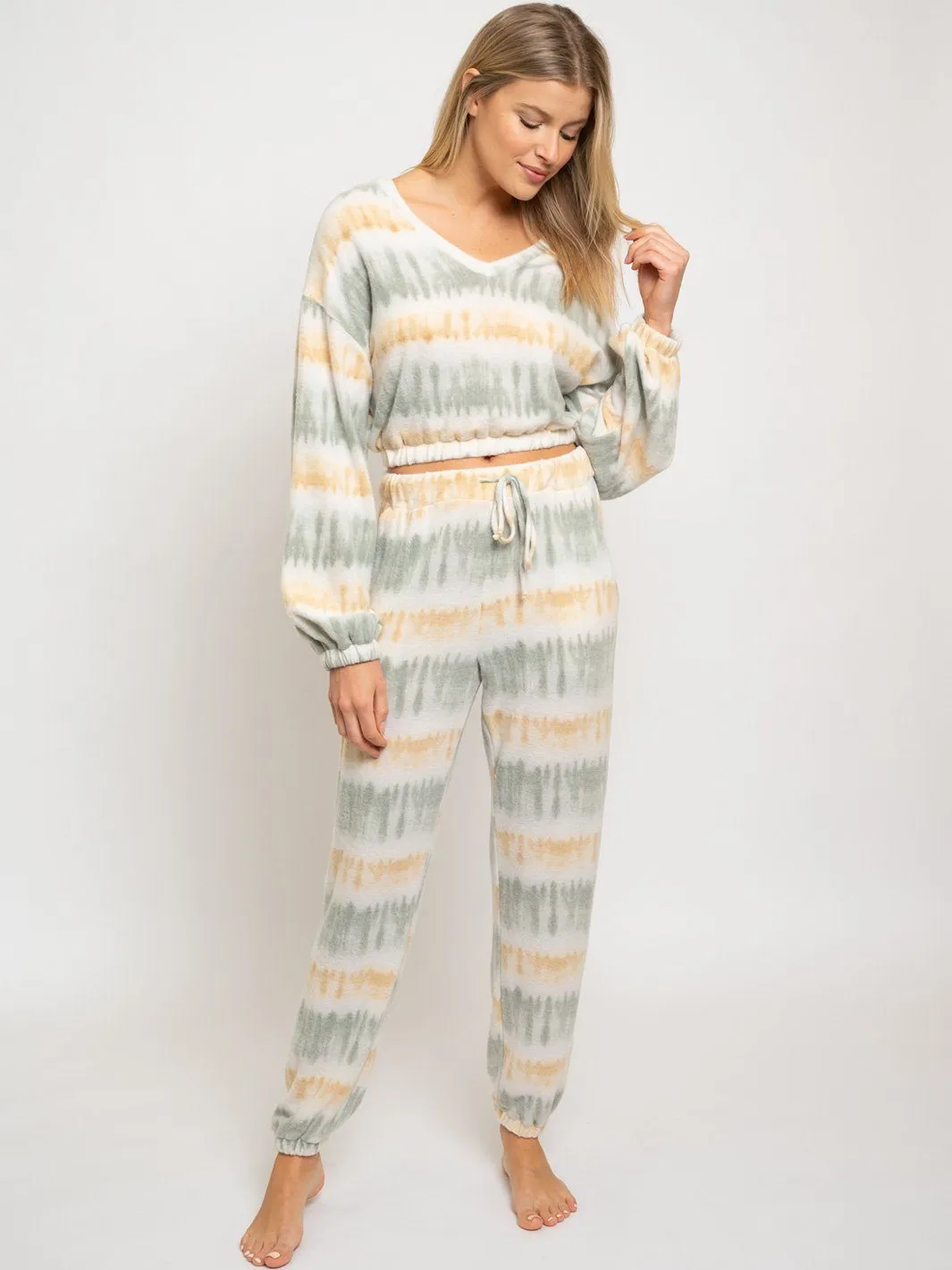 WOMEN'S 2PC. LOUNGE WEAR TIE DYE SET