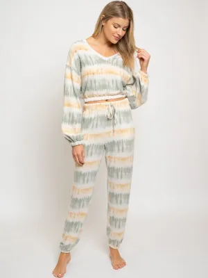 WOMEN'S 2PC. LOUNGE WEAR TIE DYE SET