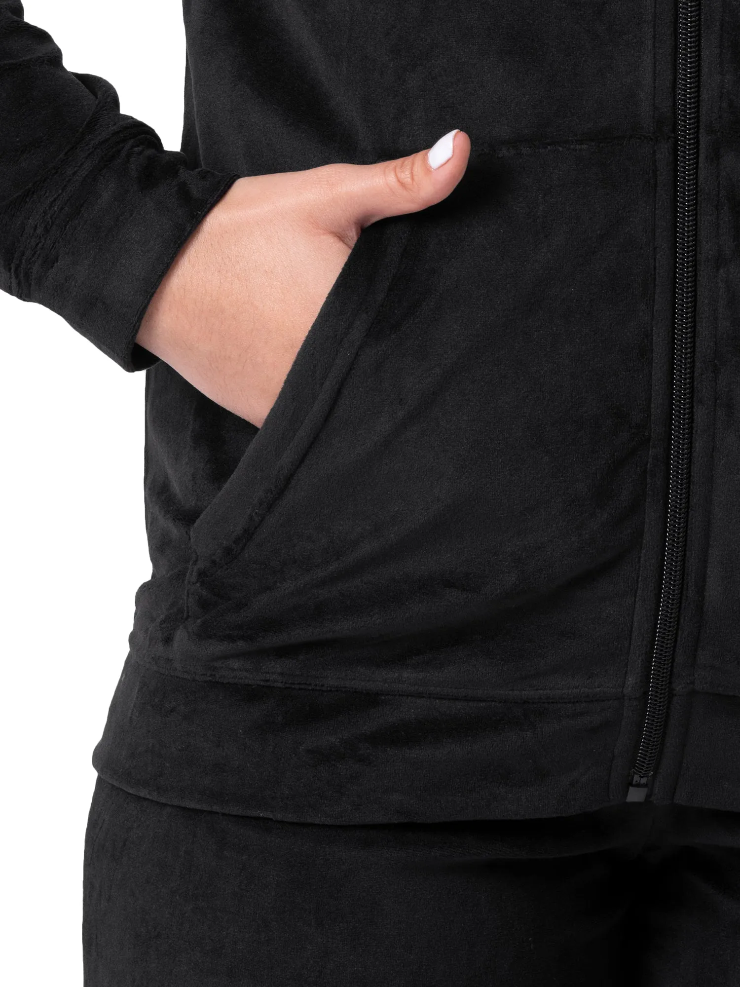 Women's Active Velour Zip-Up Track Jacket & Pants