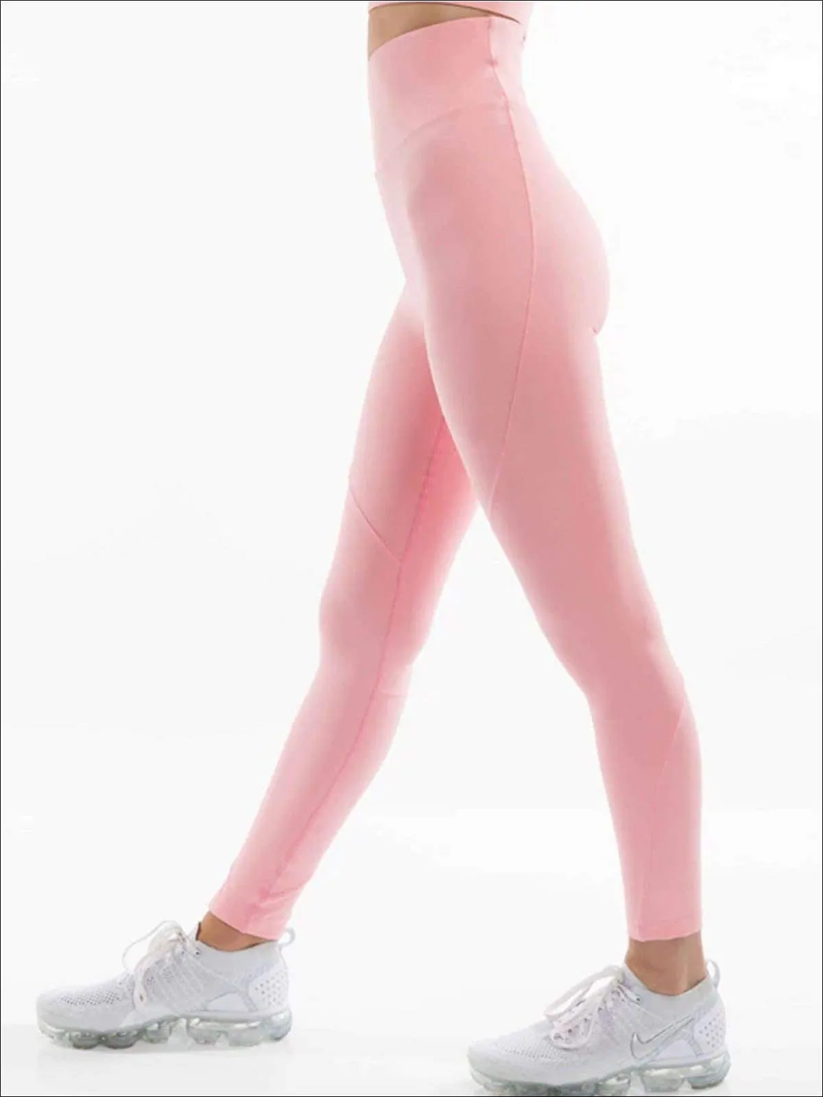 Women's Cut-Out Back Detail Sports Bra & High-Rise Leggings Set