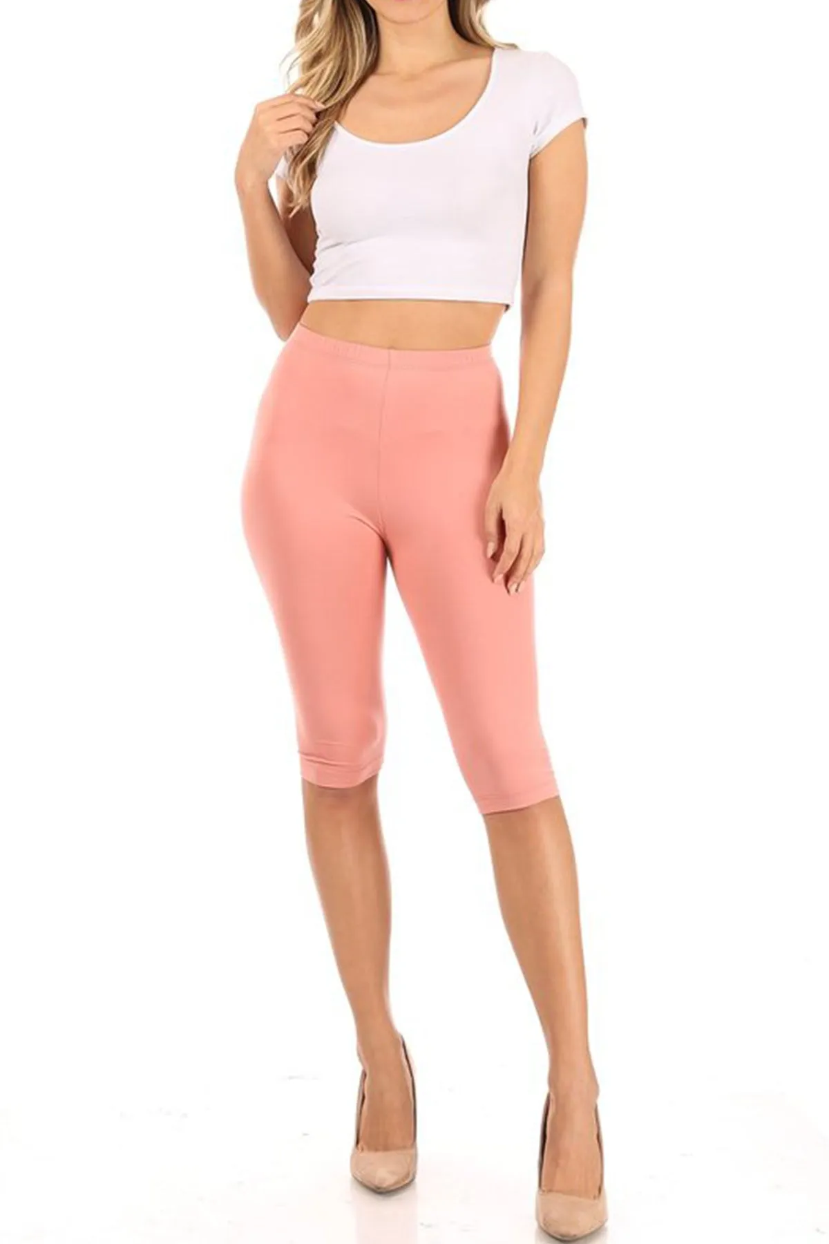 Women's Plus Size Casual Running Yoga Daily Workout Capri Bermuda Short