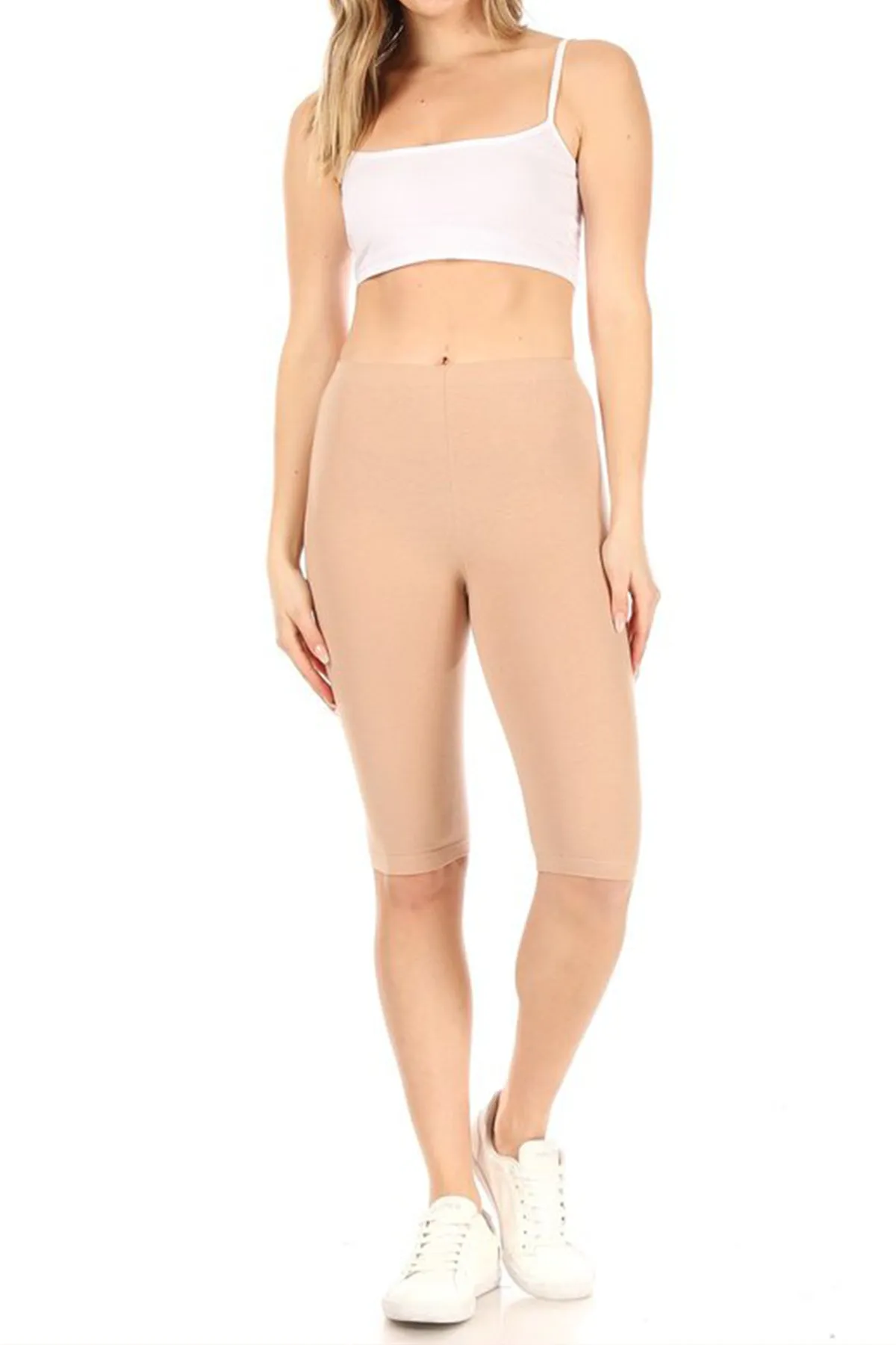 Women's Plus Size Casual Running Yoga Daily Workout Capri Bermuda Short