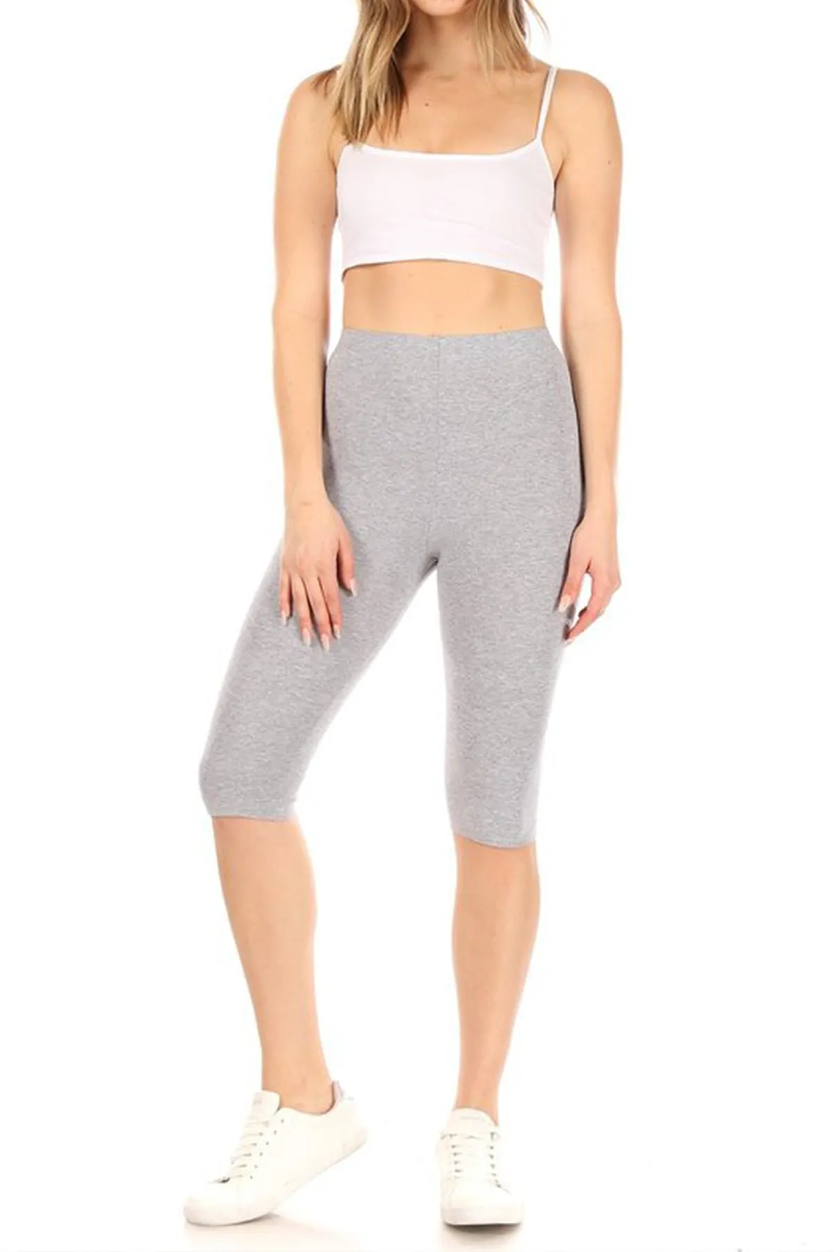 Women's Plus Size Casual Running Yoga Daily Workout Capri Bermuda Short