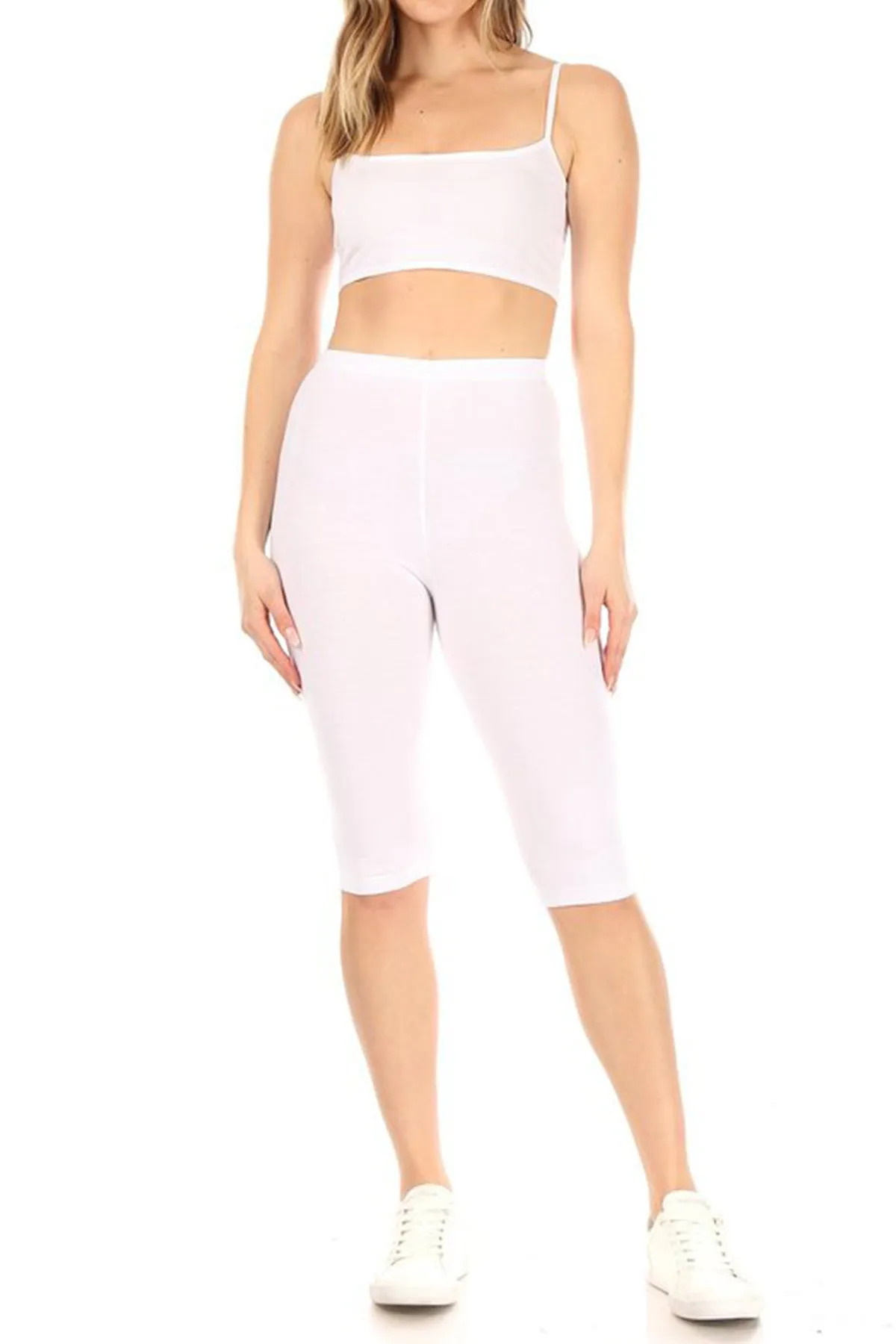 Women's Plus Size Casual Running Yoga Daily Workout Capri Bermuda Short