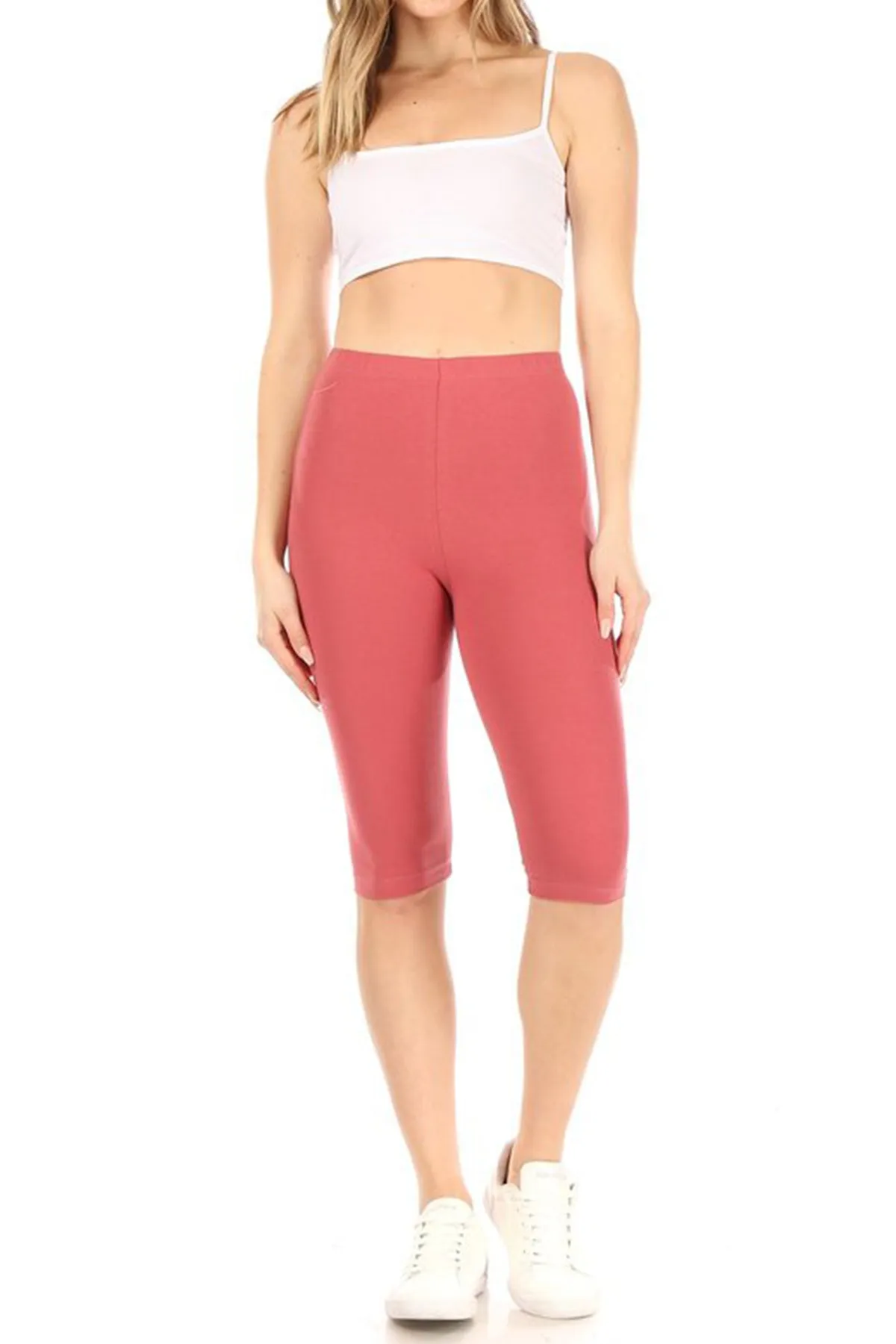 Women's Plus Size Casual Running Yoga Daily Workout Capri Bermuda Short