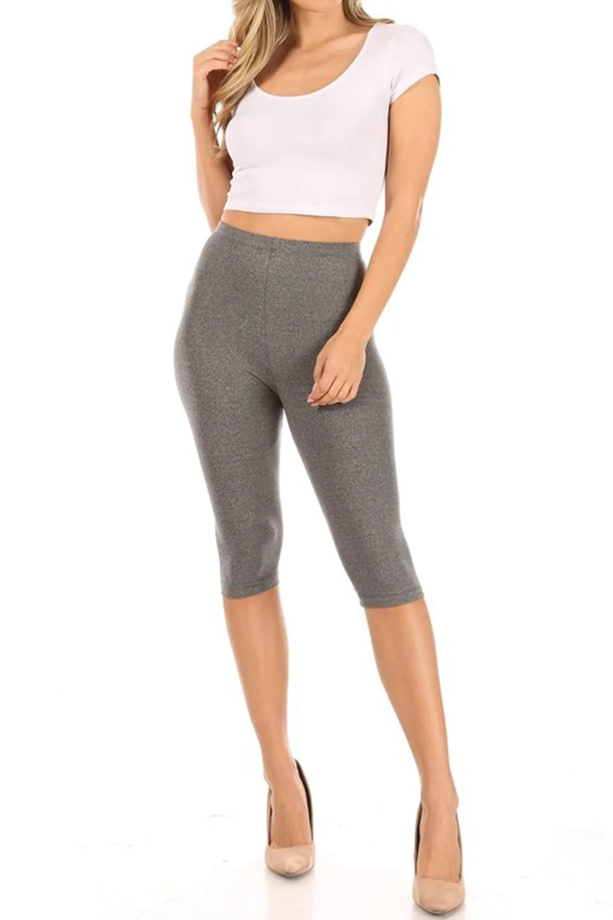 Women's Plus Size Casual Running Yoga Daily Workout Capri Bermuda Short