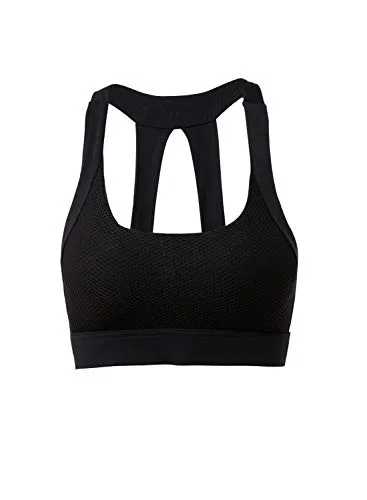 Women's Racerback High Impact Gym Fitness Excercise Sports Bras Workout Activewear Bra Black