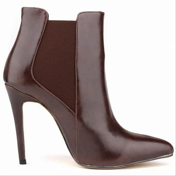 Women's Sexy Pointed Toe High Stiletto Platform Heels In 5 colors!