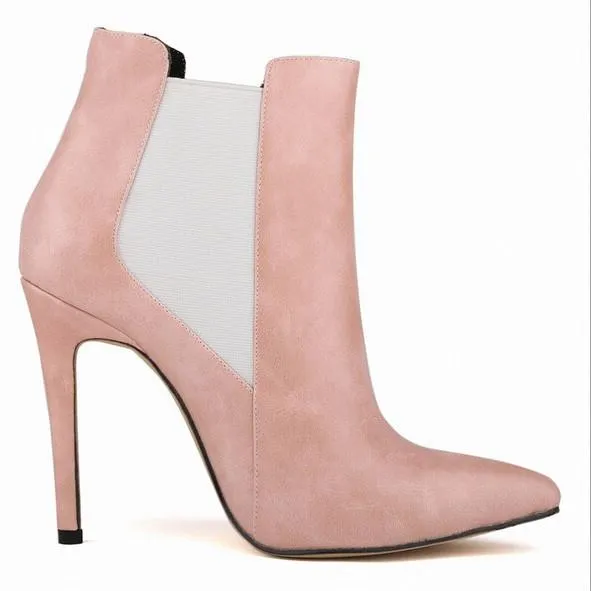Women's Sexy Pointed Toe High Stiletto Platform Heels In 5 colors!