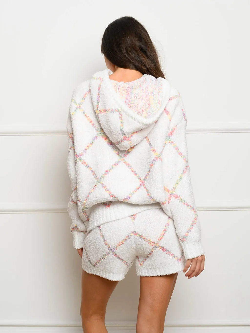 WOMEN'S STAR BRUSHED PRINT 2PC. SHORTS SET