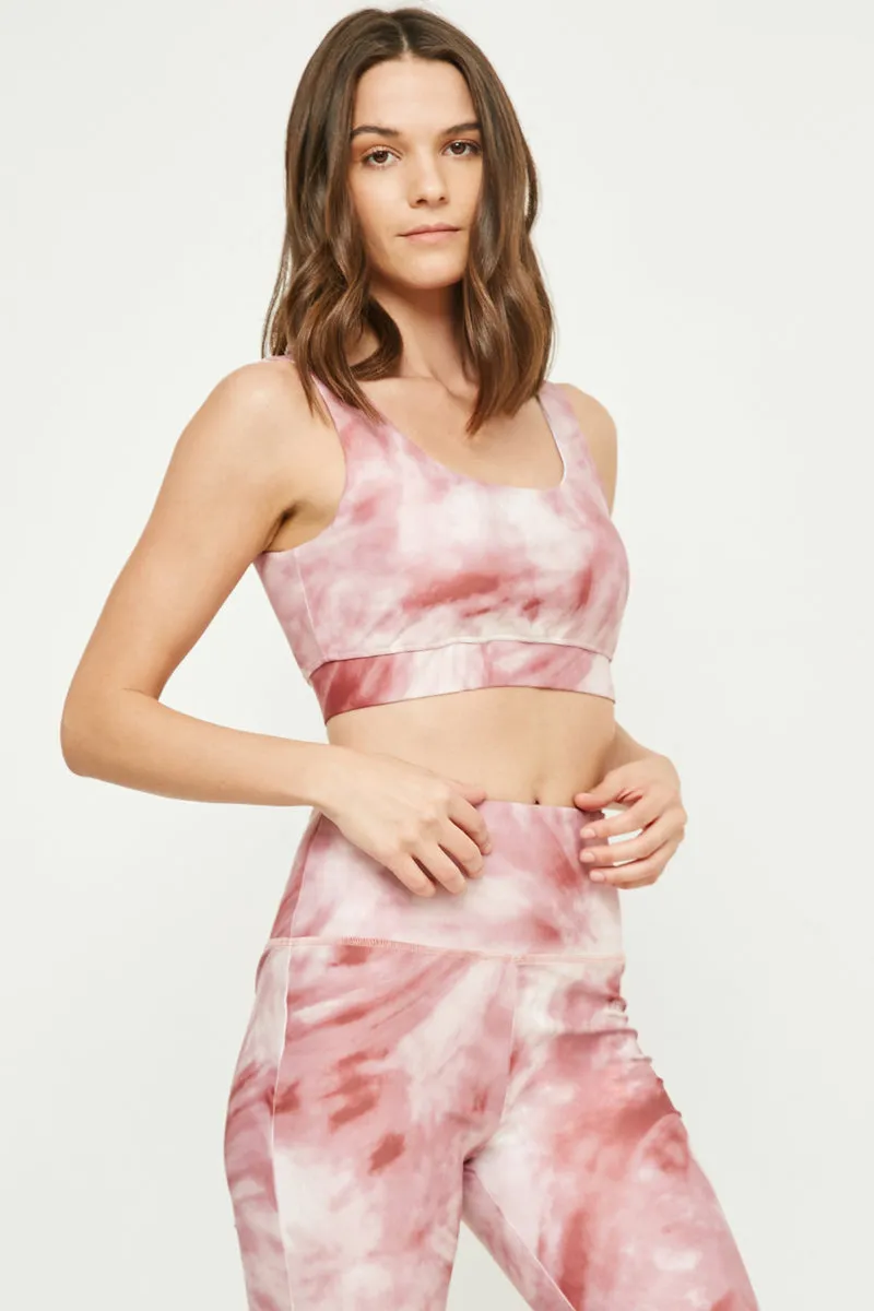 Womens Tie Dye Print Sports Bra