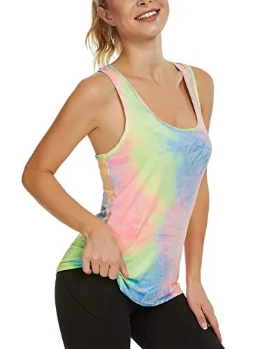 Women's Workout Tank Tops Yoga Shirts Sport Tops Running Activewear Sleeveless Tops for Woman
