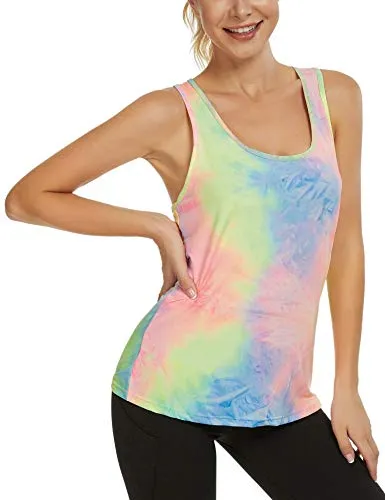 Women's Workout Tank Tops Yoga Shirts Sport Tops Running Activewear Sleeveless Tops for Woman