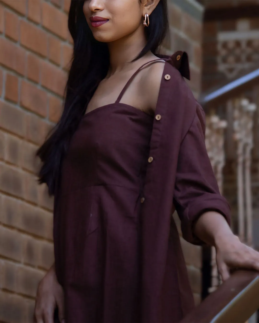 Wood Shirt Dress