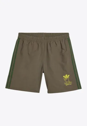 X Brain Dead Logo Track Shorts