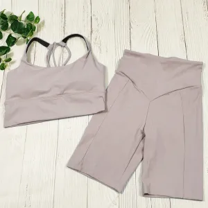 Yoga Shorts Set Women - Fitness Set Yoga Outfit for Women, 2 Piece Gym Suit Sports Bra Sets, Workout Clothes Spandex Sports Clothing