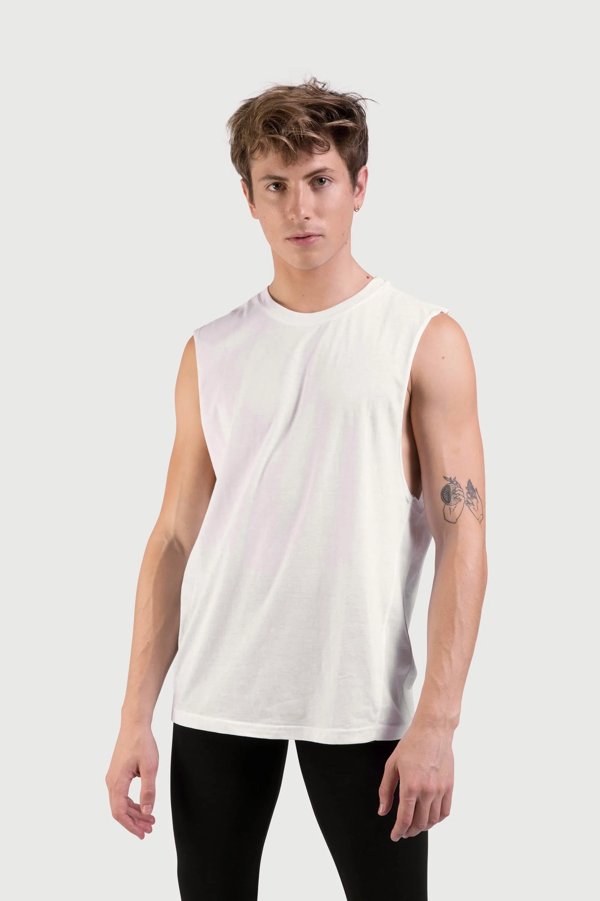 Z0403M - Bloch Harris Relaxed Drop Arm Mens Muscle Tank