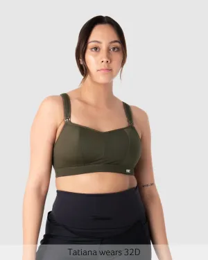 Zen Sports Nursing Bra - Olive